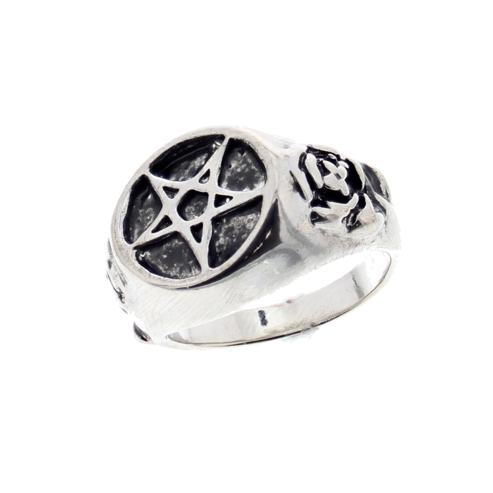 Zac's Alter Ego - Pentagram Ring - Zilverkleurig